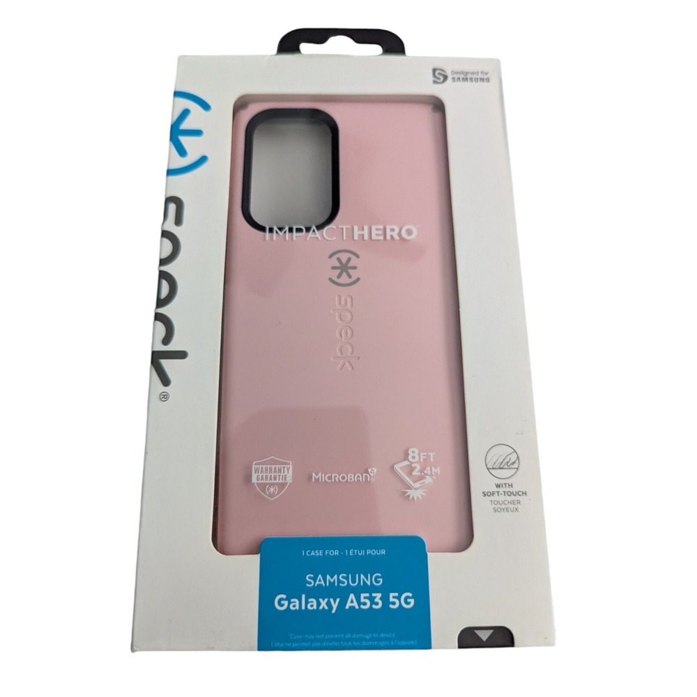 Speck IMPACTHERO Case for Samsung Galaxy A53 5G - Pink / Grey T5